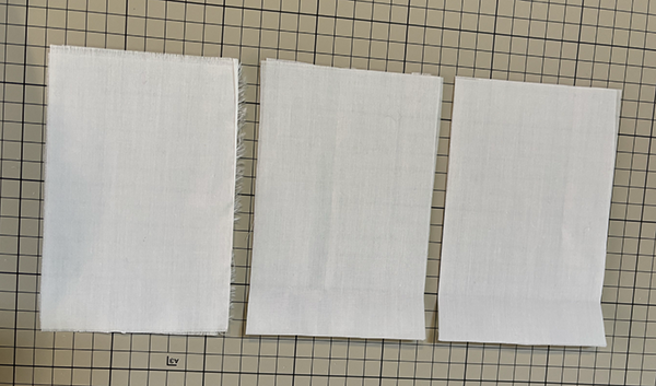 練習するために用意した布