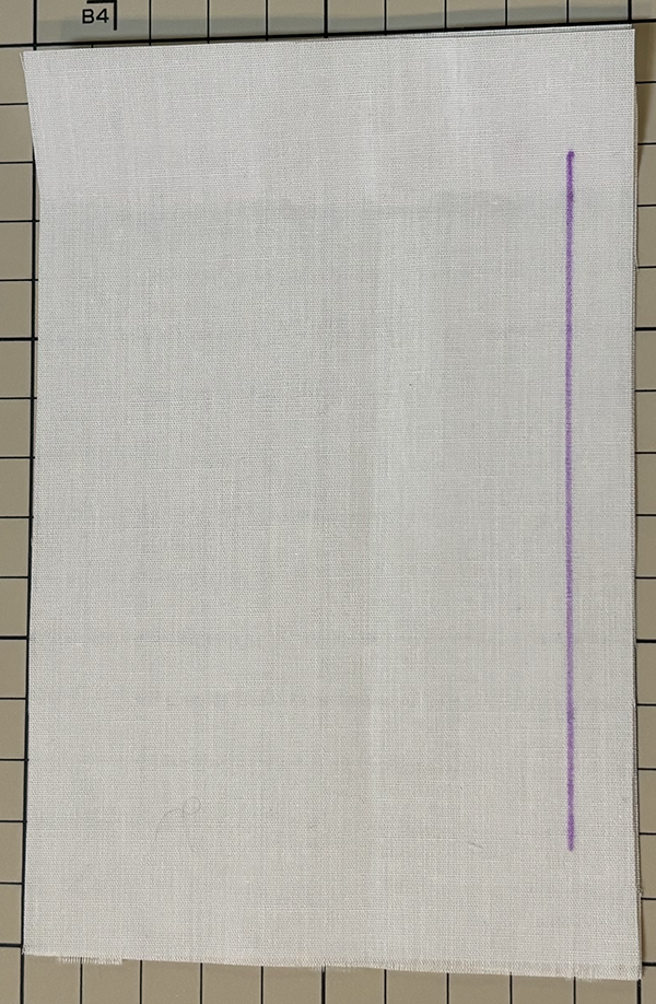 練習に「布端１cm」